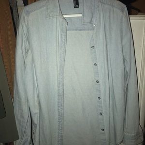 Lightweight Denim Cardigan